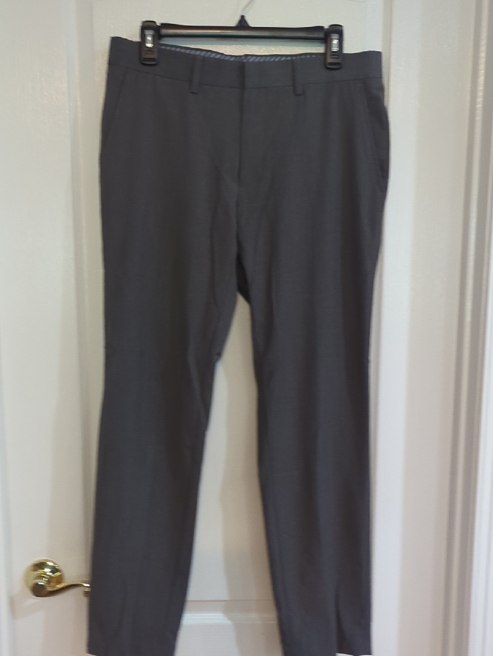 Haggar Charcoal Gray Premium Stretch Ultra Slim Fit Dress Pants 32x30